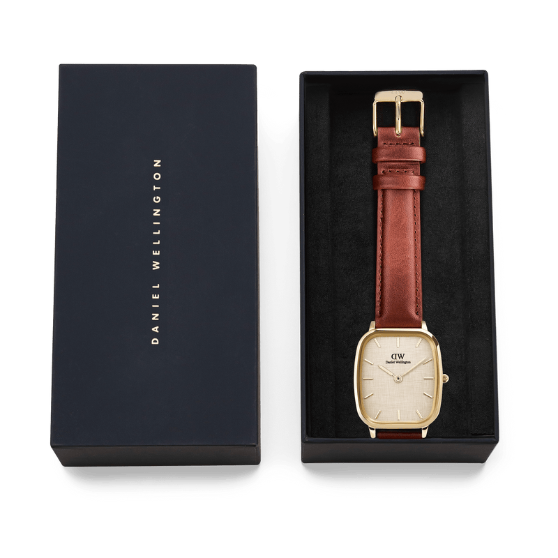 Daniel Wellington Marlon St Mawes Gold Linen Watch