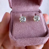 Stud Earrings with Diamonds from the Argyle Mine