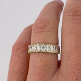 Yellow Gold Marquise Diamond Anniversary Ring
