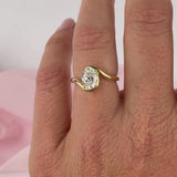 Video of Oaklie oval diamond highlighting brilliance and yellow gold setting – York Jewellers Sydney collection.