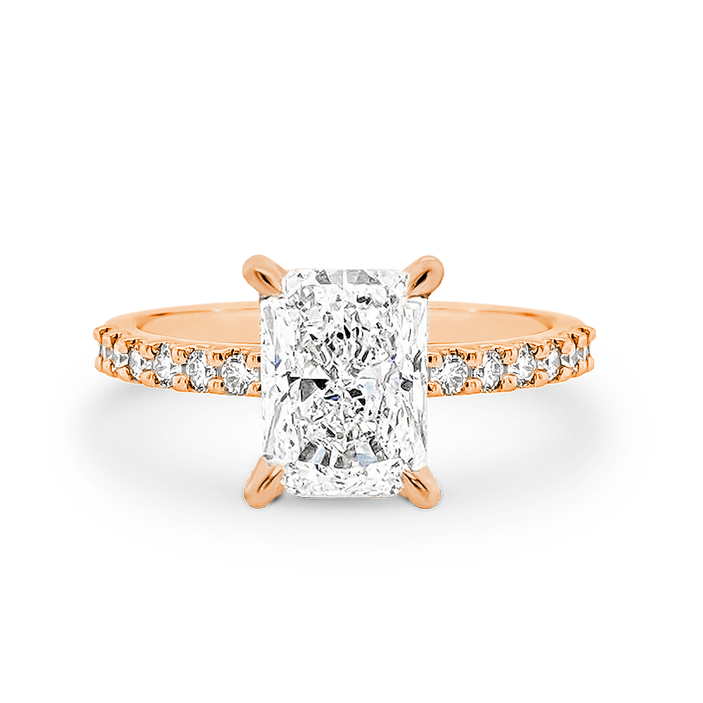 Renee Radiant Engagement Ring Sydney | Rose Gold Diamond Ring – York ...