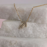 Personalised 9ct yellow gold Sagittarius diamond pendant available from Sydney fine jeweller York Jewellers.