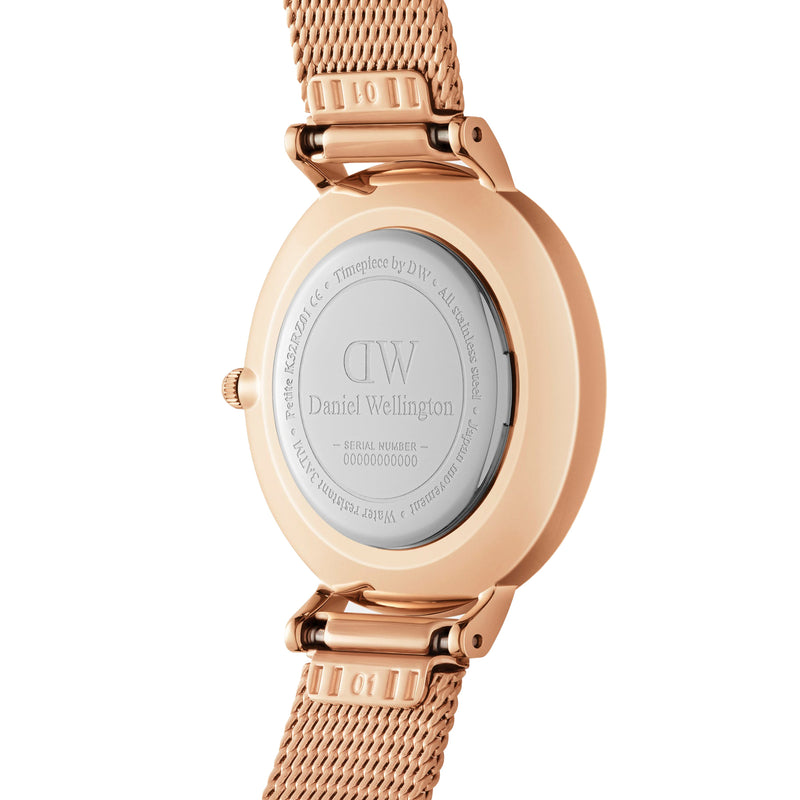 Daniel Wellington Petite Roman Numerals 28 Melrose RG White Watch