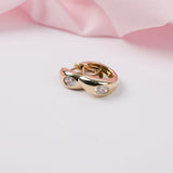 9ct yellow gold lab grown diamond wide huggie earrings available at York Jewellers Penrith (Sydney).