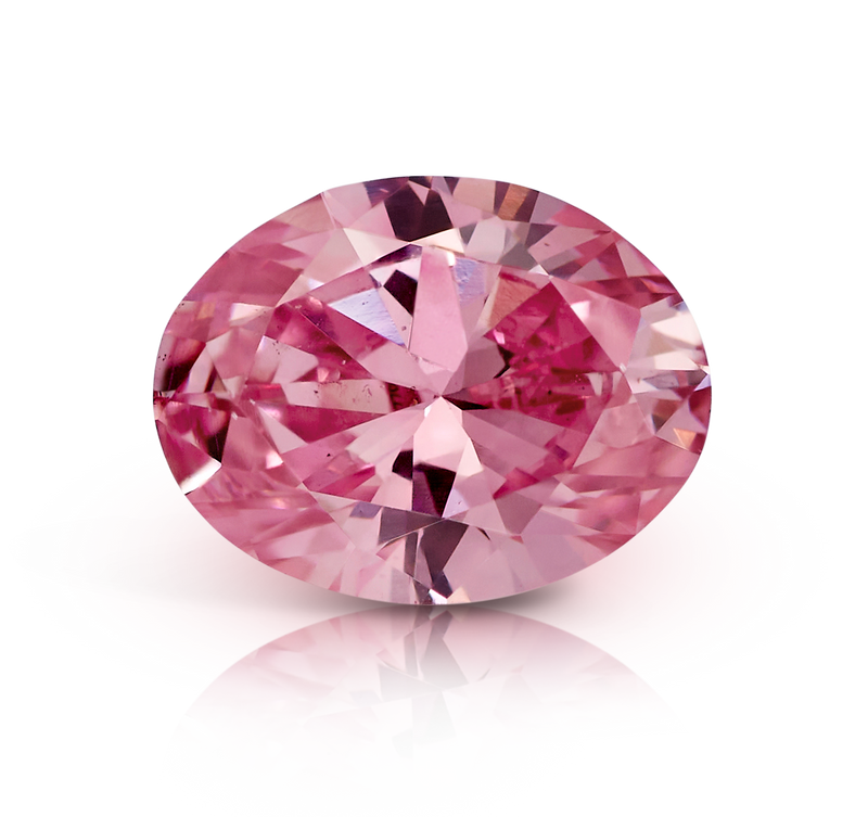 Pink Diamond Oval Shape 0.11ct 4PP/SI1 Argyle Mined Diamond