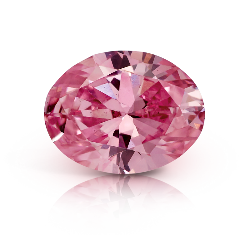 Pink Diamond Oval Shape 0.11ct 4PP SI1 Argyle Mined Diamond