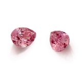 Matching Pair-2 x Pink Diamond Pear Shape 4PP/SI2 0.09ct Argyle Mined Diamond