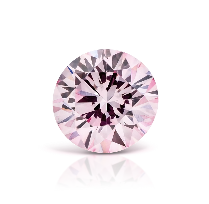 Pink Diamond Round Brilliant Cut 0.15ct 7PP/VS2