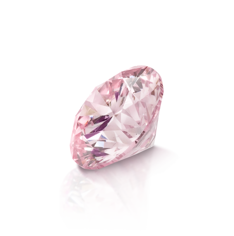 Pink Diamond Round Brilliant Cut 0.16ct 7PP/P1 Argyle Mined Diamond