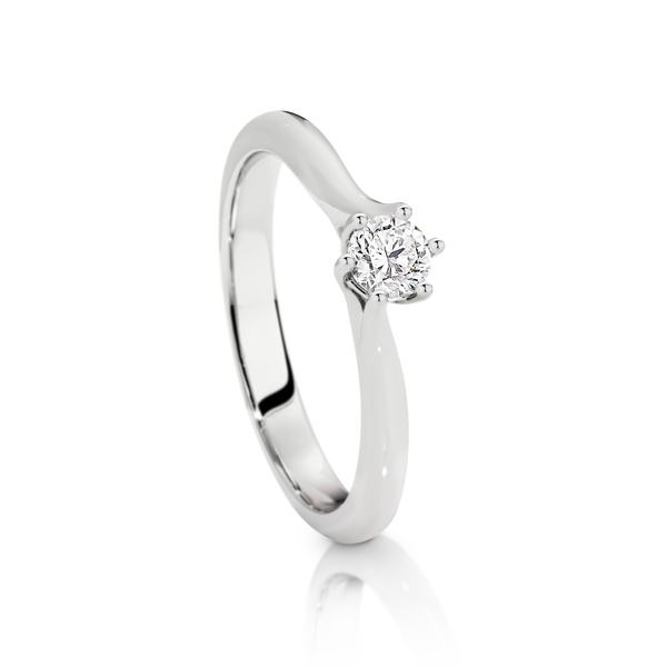 Australian Argyle Mined Solitaire Engagement Diamond Ring