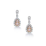 Blush Belle Pink Diamond Drop Earrings