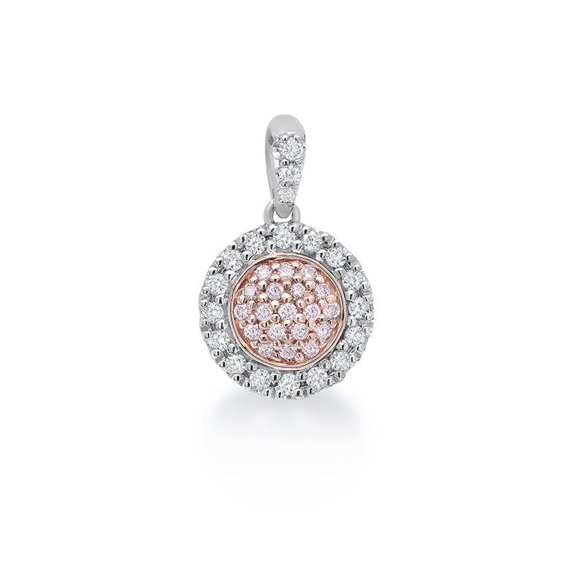 Blush Katherine Pink & White Diamond Pendant