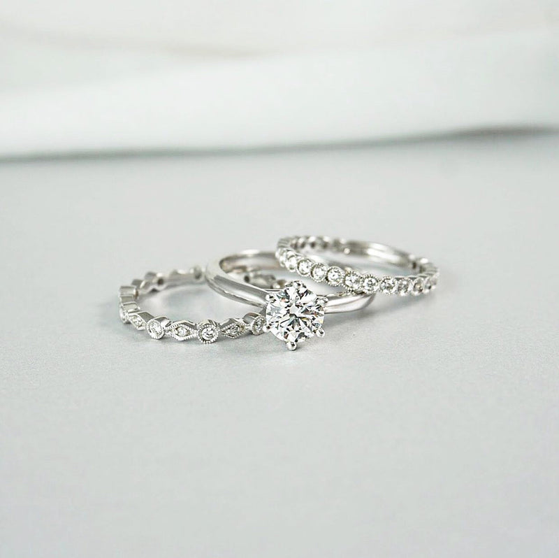 Lab Grown Chloe-White Gold-Round Brilliant Cut Six Claw Set Solitaire Diamond Engagement Ring