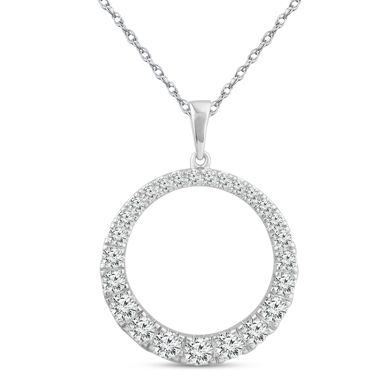 Graduated Circle Lab Grown Diamond Pendant TDW=1.00ct – York Jewellers AU