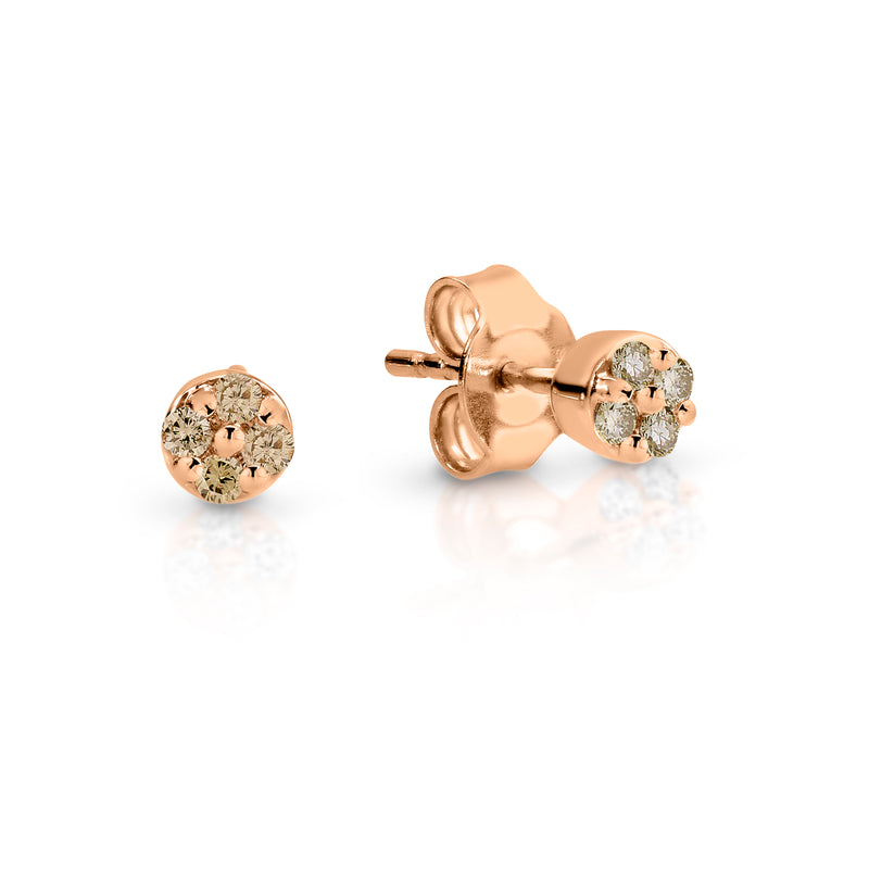 Dreamtime Rose Gold Diamond Stud Earrings