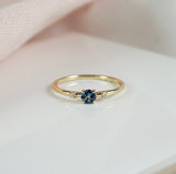 London Blue Topaz & Diamond Ring