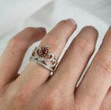 Ruby & Diamond Crown Ring