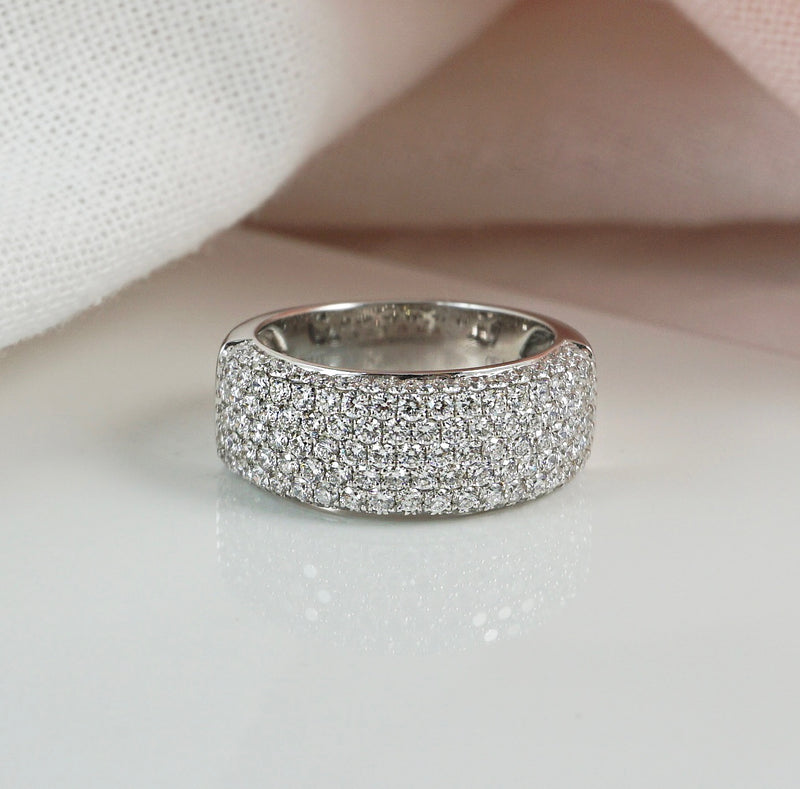 Multi Row Diamond Anniversary Ring