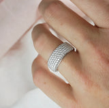 Multi Row Diamond Anniversary Ring