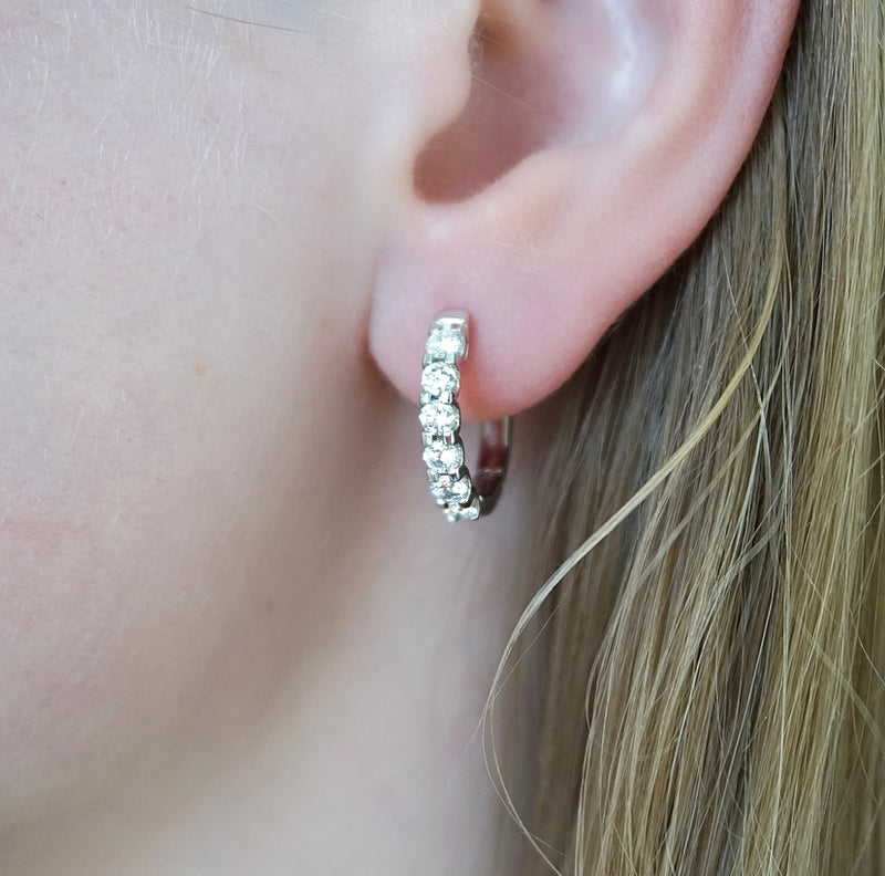 Lab Grown Diamond Huggie Earrings
