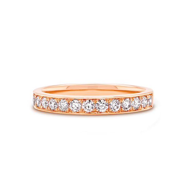 Grain set 2025 diamond wedding band