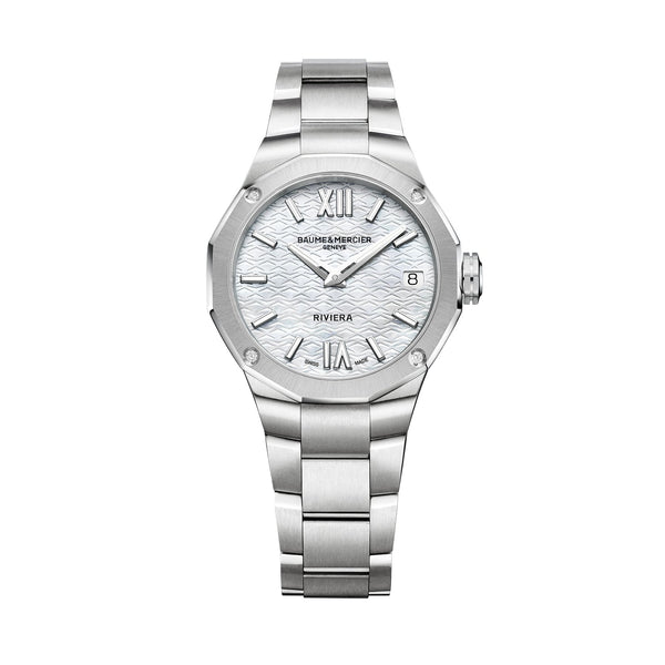 Baume & Mercier Riviera Date Display Women's Watch 33mm
