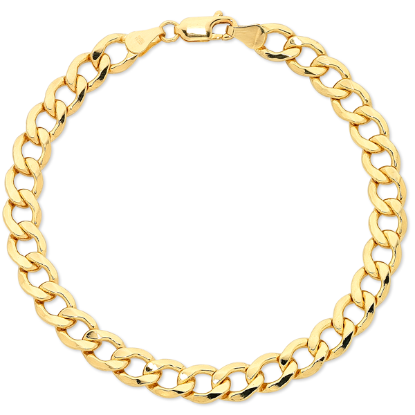 Gents Yellow Gold* Curb Bracelet