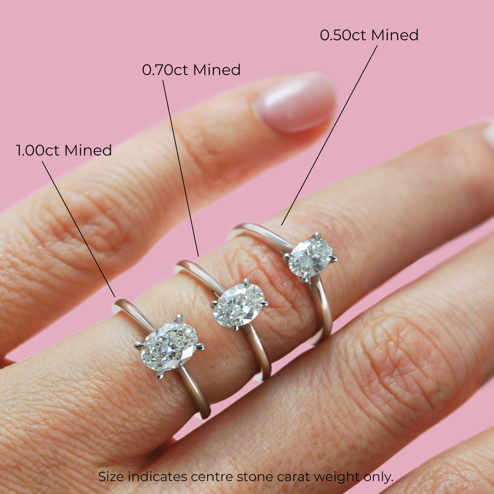 Olivia Oval Shape Solitaire Diamond Engagement Ring in White Gold York Jewellers AU