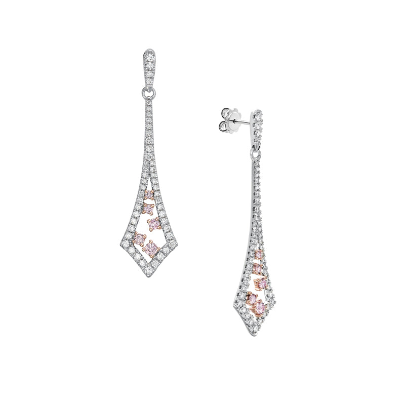 Pink Kimberley Chantelle Pink Diamond Earrings