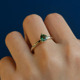 'Maira' Australian Green Sapphire Ring
