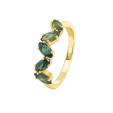 'Matilda' Australian Teal Sapphire Ring