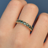 'Joan' Australian Teal Sapphire Ring
