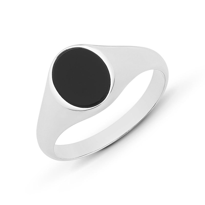 Sterling Silver Onyx Gents Signet Ring