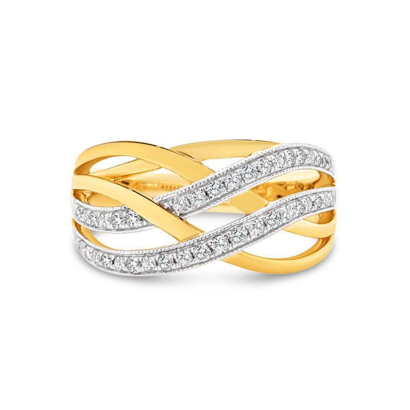 Multi Strand Diamond Dress Ring