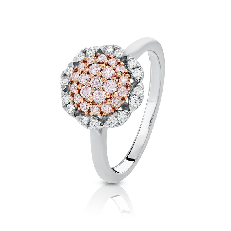 Blush 'Jasmine' Halo Diamond Ring