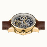 Ingersoll The Jazz Gold Automatic Brown Leather Watch