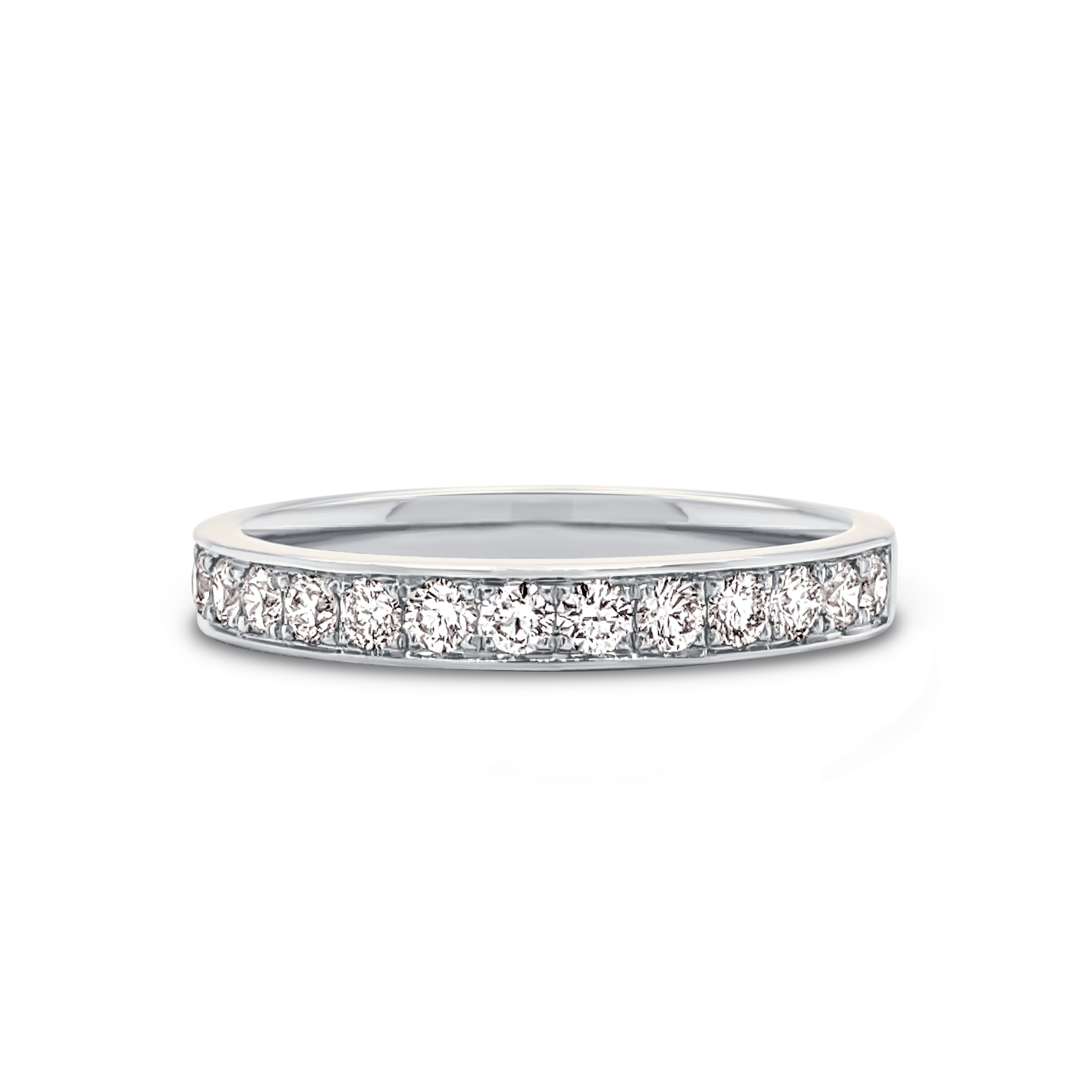 Grain Set White Gold Diamond Wedding Ring York Jewellers AU